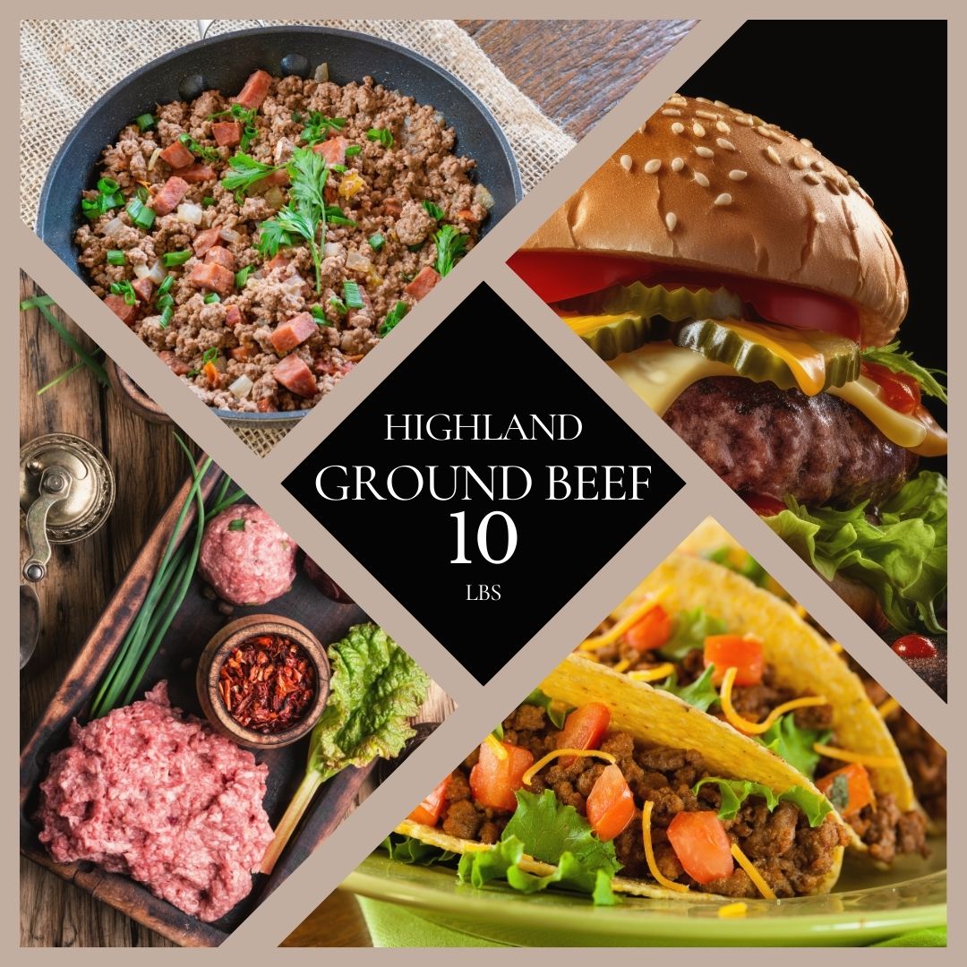 The Highland Ground Beef Essentials 10 lbs.